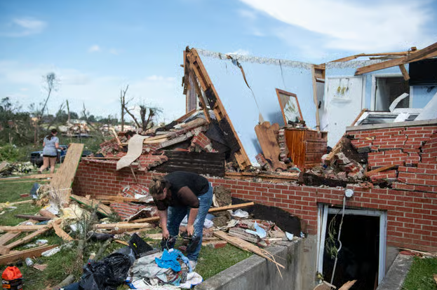 Tornado damage assessments begin