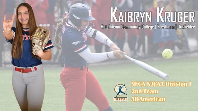 HutchCC's Kruger Named NFCA Second-Team All-American